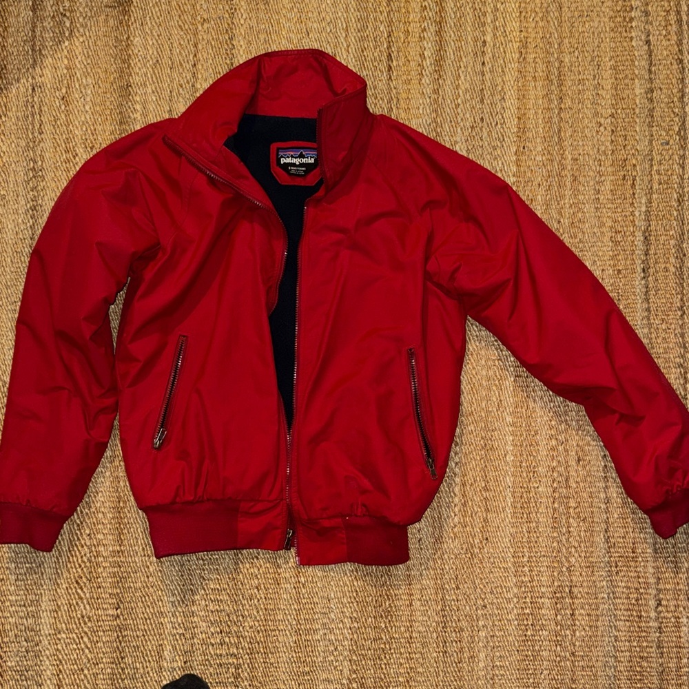 Patagonia Vibrant Red Insulated Bomber Jacket